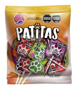 Chupetín Patitas pinta lengua x 100u