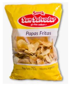 San Salvador Papas Fritas acanaladas x750g