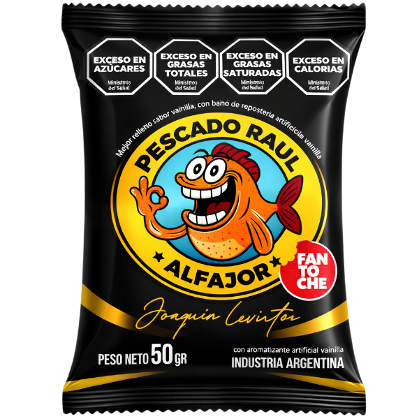 Alfajor Fantoche Pescado Raul 12u X 50g